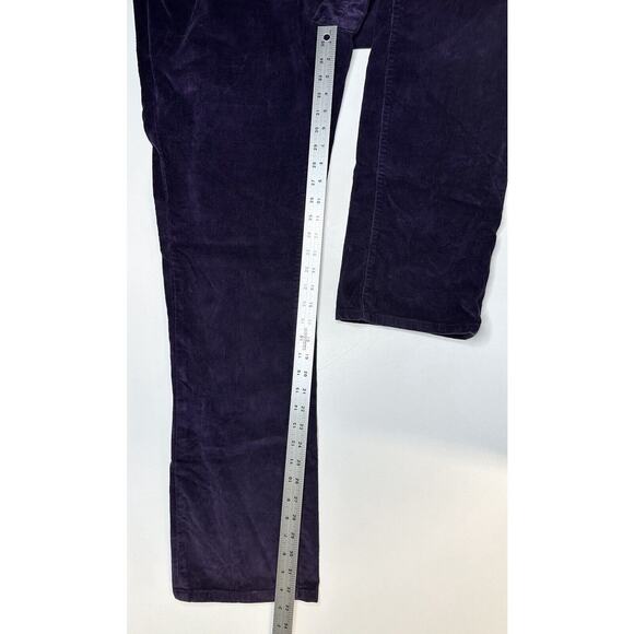 Jag Jeans Womens 14W Corduroy Straight Purple Preppy Pull On *See Measurements - Picture 12 of 13